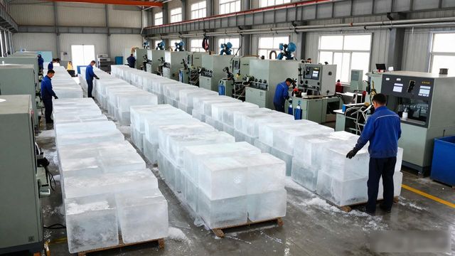 工厂车间降温冰块 青岛工厂应对高温新方案