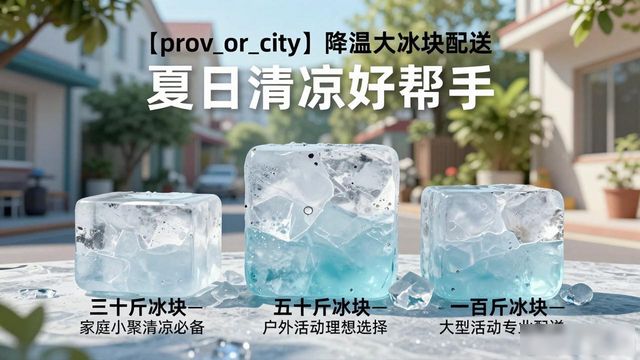 青岛降温大冰块配送_海鲜排档降温解决方案_高温天气大冰块配送
